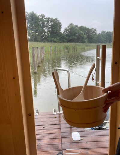 Ausblick aus der Sauna